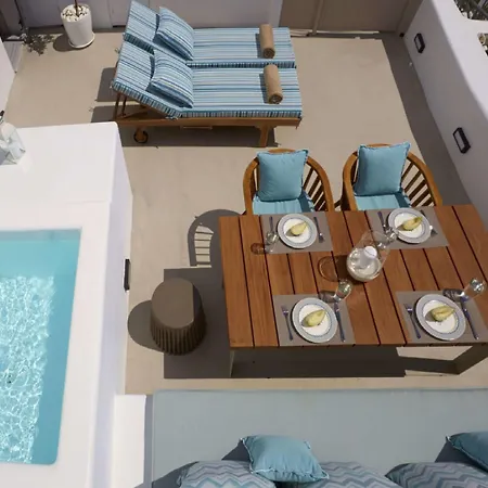 Villa Wonderful Santorini | Caldera View Cave House | 2 Bedrooms | Private Terrace With Hot Tub And Outdoor Dining Area | Panoramic Sea Views | *